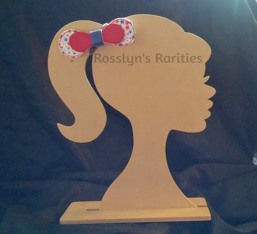 Red, White and Blue Stars Hair Bow