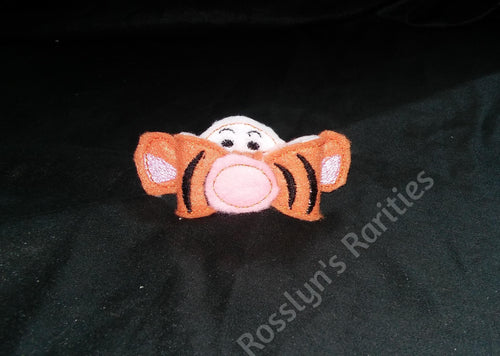 Orange Tiger Hair Bow