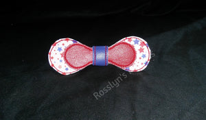 Red, White and Blue Stars Hair Bow