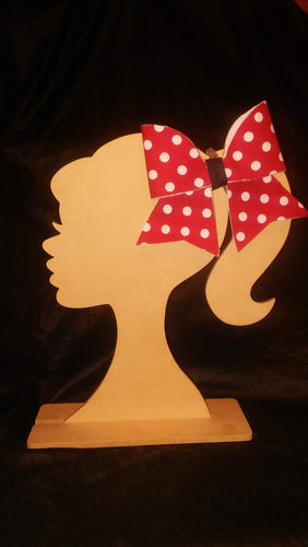 Red and White Polka Dot Hair Bow