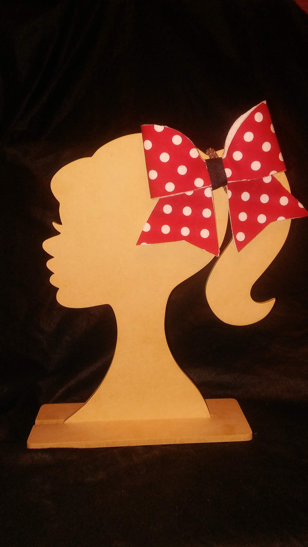 Red and White Polka Dot Hair Bow
