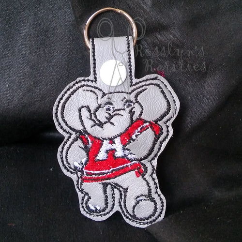 Alabama Standing Elephant Key Fob