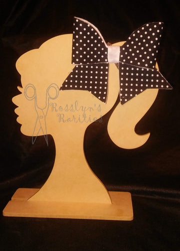 Black and White Polka Dot Hair Bow