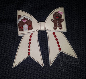 Gingerbread Cheer Hair Bow