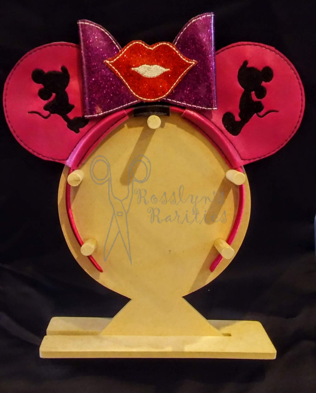Kissing Mouse Ear Headband/Bow