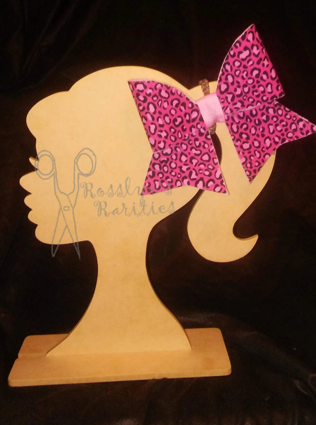 Pink Leopard Print Hair Bow