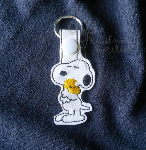 Snoopy & Woodstock Hug Fob