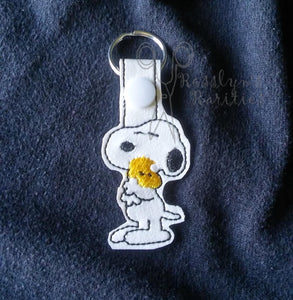 Snoopy & Woodstock Hug Fob
